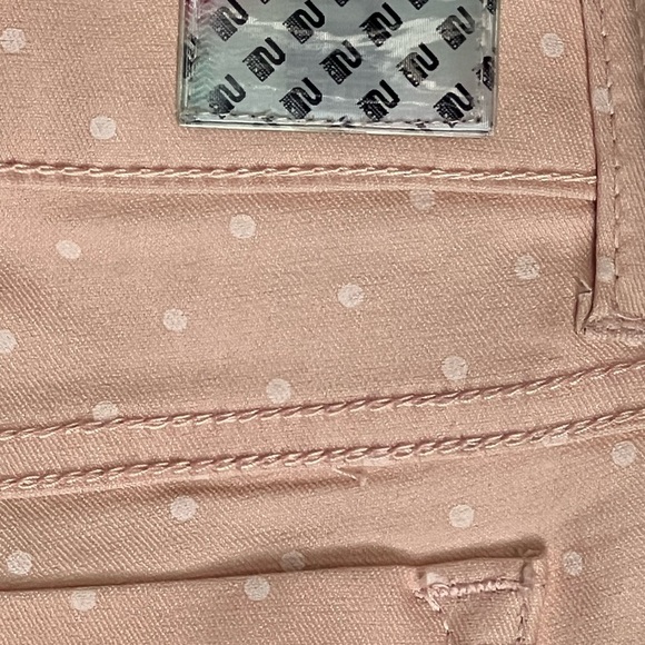2 Faced Reversible Skinny Jeans Junior Pink Shimmer size 5 NWT - Picture 14 of 16